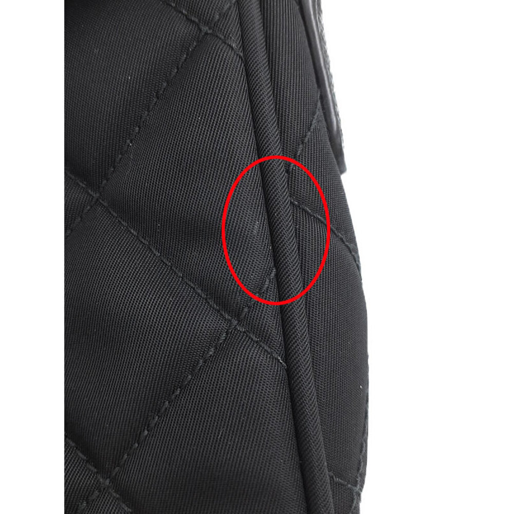 Prada Shoulder Tessuto Black Bag Quilted Impuntu Chain - Picture 6 of 9